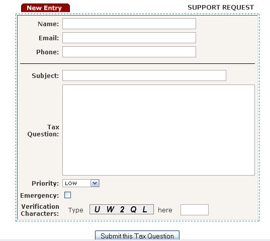 New&##x3a; Tax Support HelpDesk
