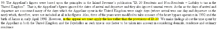 Becoming non UK resident in 2009&##x2f;2010